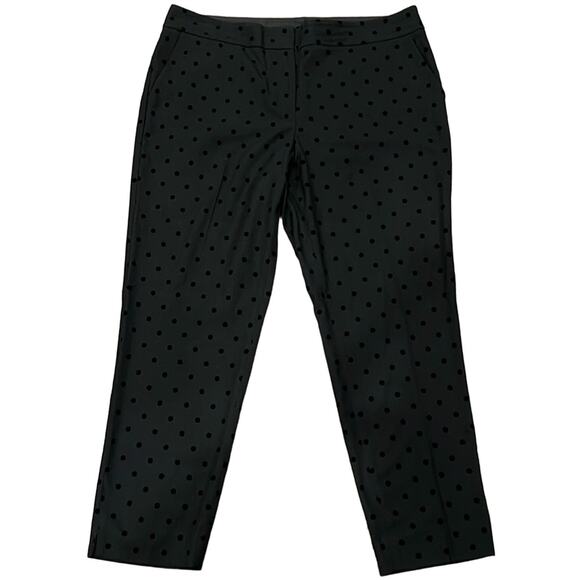 Black Polka Dot Women's Pants - Picture 2 of 10